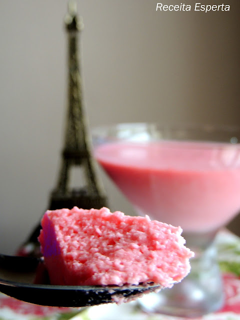 Mousse de Gelatina de Morango