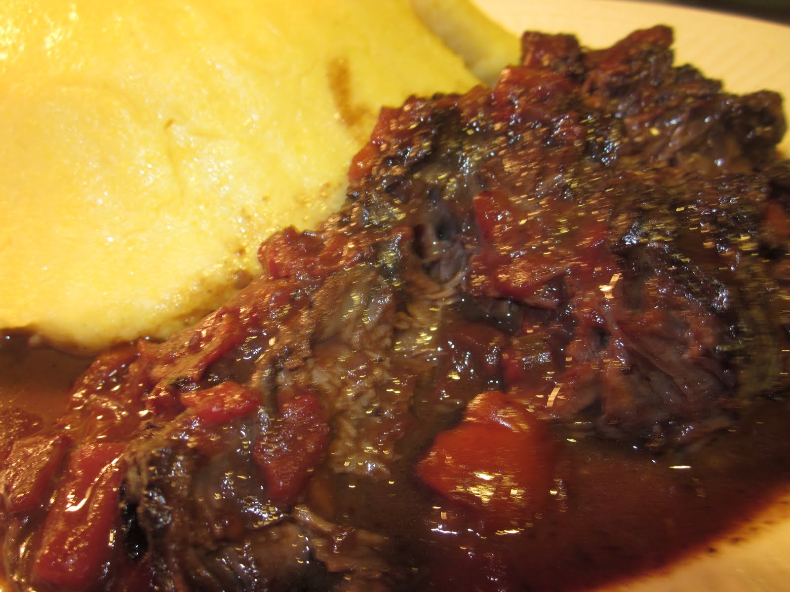 banality blog Braised Beef Cheeks and Polenta