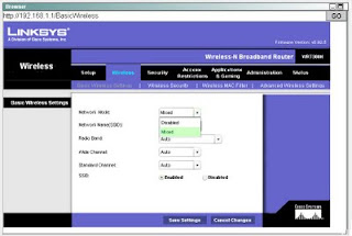 Cara Mengkonfigurasikan Wireless Linksys