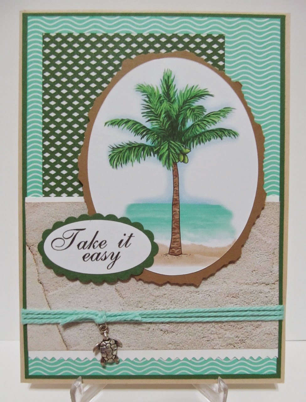 Savvy Handmade Cards Relaxing... Palm Tree Card