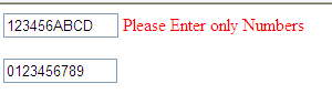 Number only textbox using javascript or regularexpressionvalidator