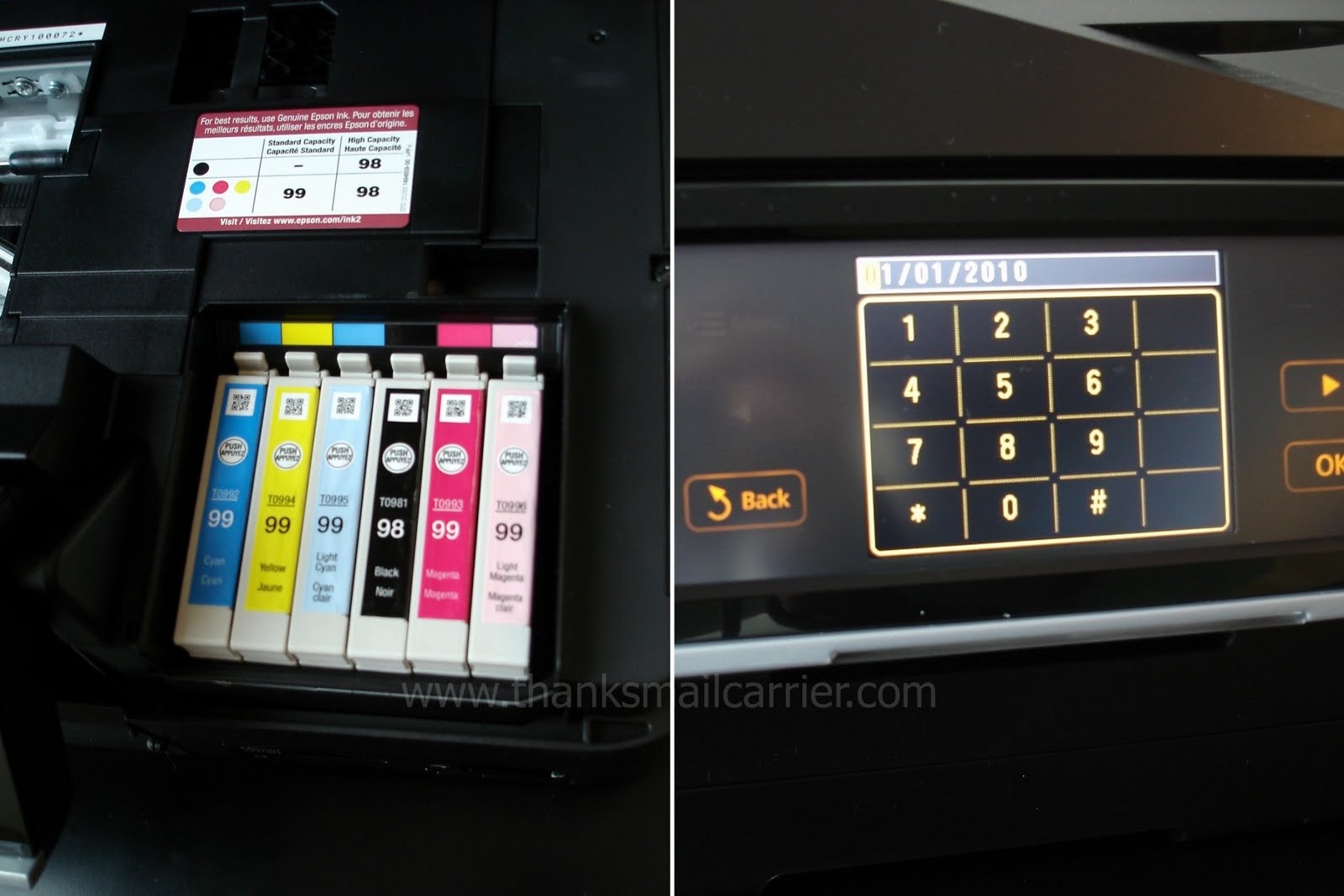 Thanks, Mail Carrier Celebrating Mom Epson Artisan 835 AllinOne