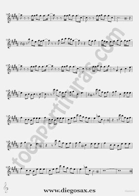 Tubescore Moves Like Jagger Sheet Music for Tenor Sax and Soprano Sax by Maroon 5