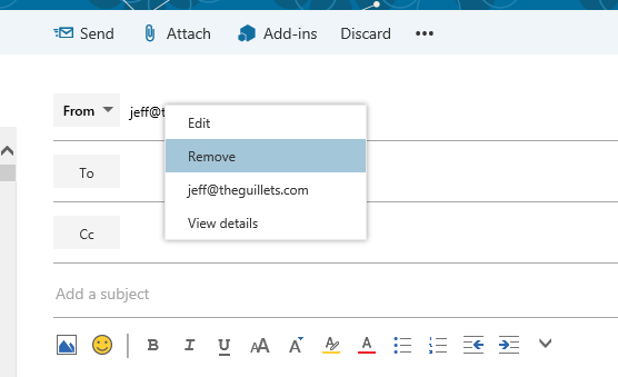 address change owa user