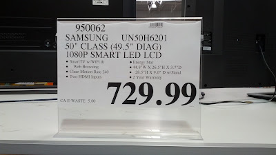 You can get the Samsung UN50H6201 Class TV for a great price at Costco