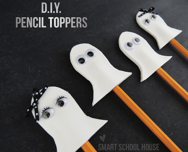 Ghost Pencil Toppers2 | 12 Spooktacular Halloween Kid Crafts | 28 |