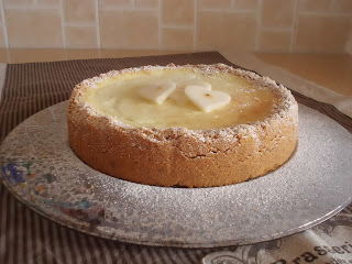 Cheesecake di ricotta e pere alla vaniglia