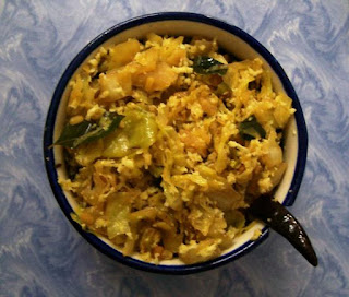 How to prepare a quick Cabbage curry