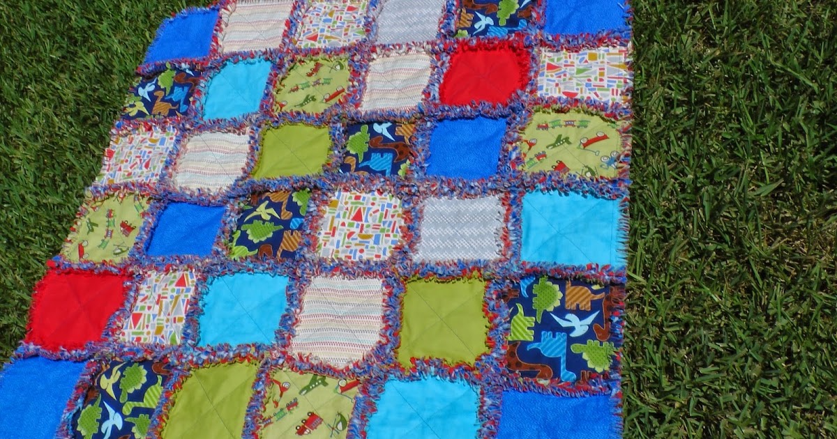 J Ross Artistic Designs JRAD Baby Boy Rag Quilt