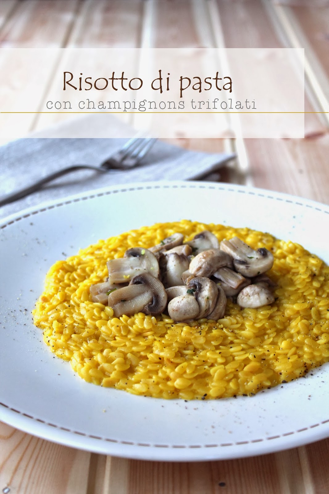 ricotta...che passione storie di cucina naturale Risotto di pasta