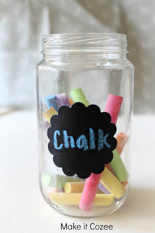 Make it Cozee How to Make Chalkboard Labels