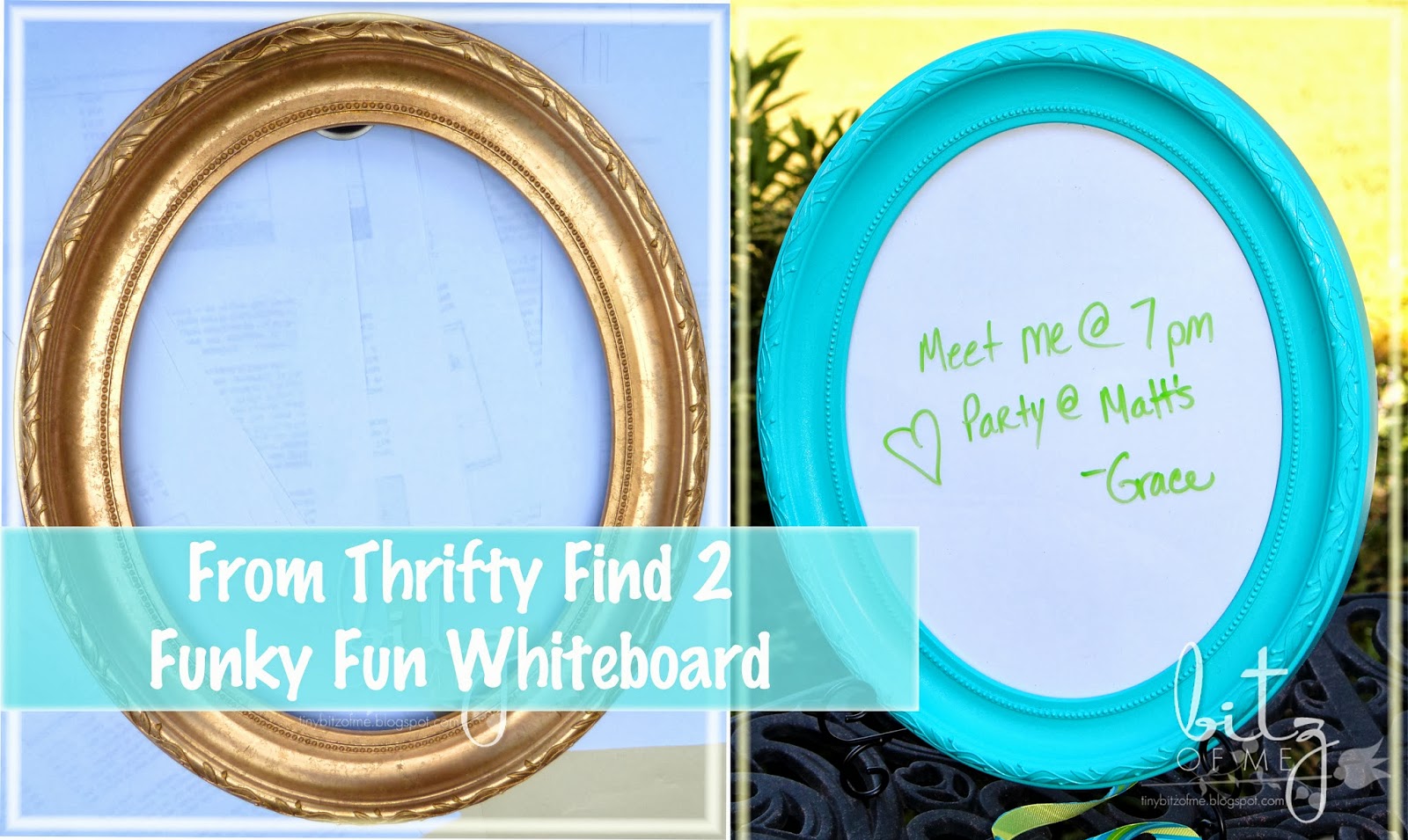 Thrifty Upcycle Framed DIY Whiteboards Bitz of Me