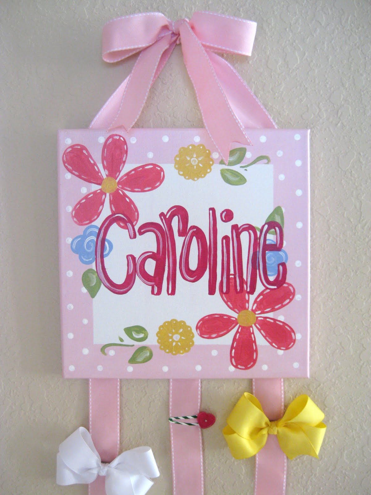 hair bow organizer Elizabeth Lauren