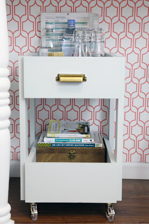 IHeart Organizing DIY Rolling Storage Cart