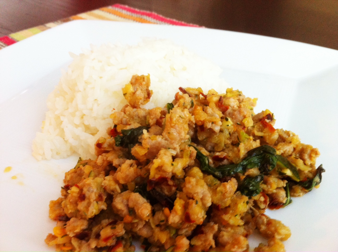 Fueling with Flavour Thai Chili Basil Minced Pork