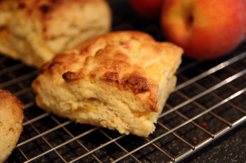 Peaches and Cream Scones