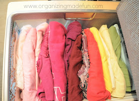shirts folded organized