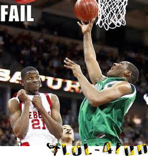 Funny basketball block