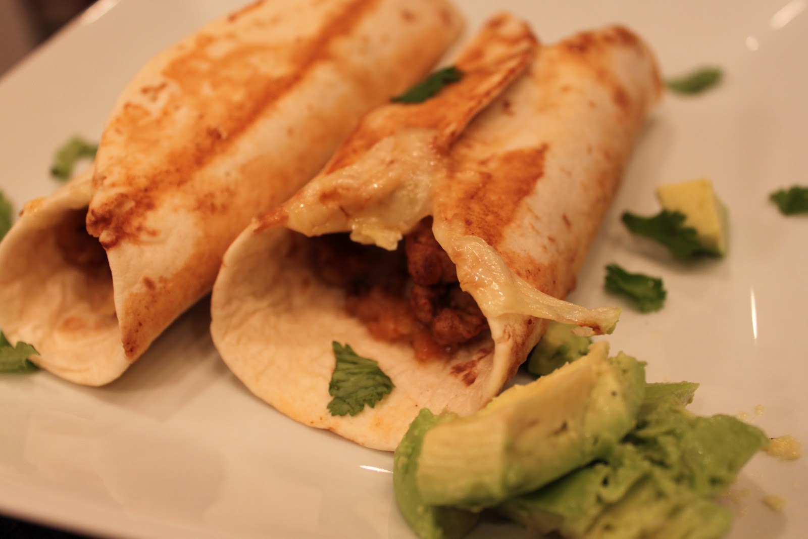 Kelly's Healthified Kitchen Caramelized Onion & Pork Flautas