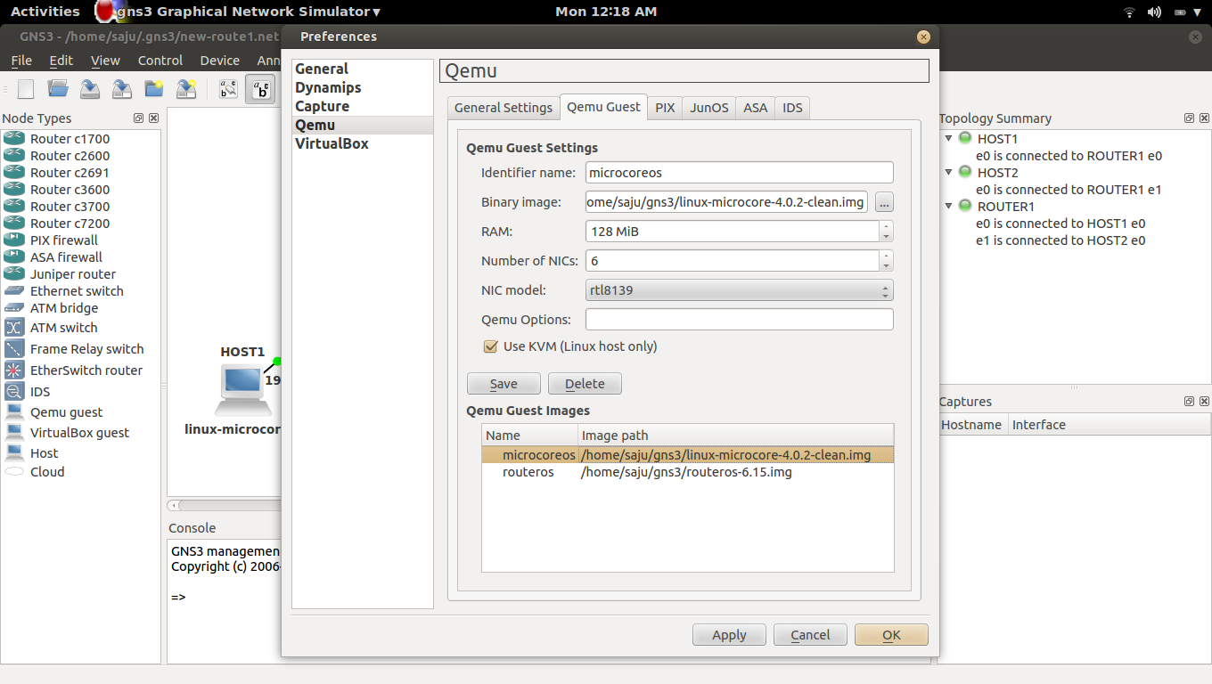 mikrotik routeros image + gns