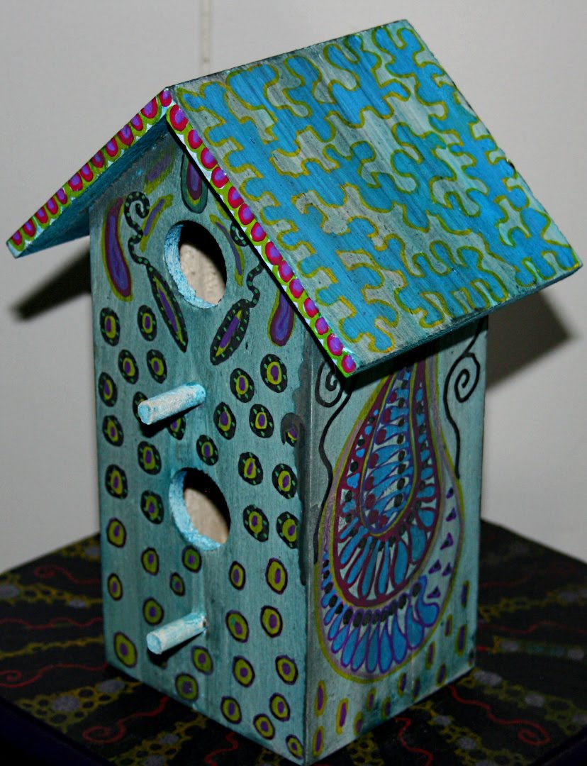 Funky Home Decor Hand Painted Birdhouses 29.95