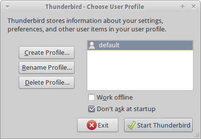 Thunderbird Profile Manager