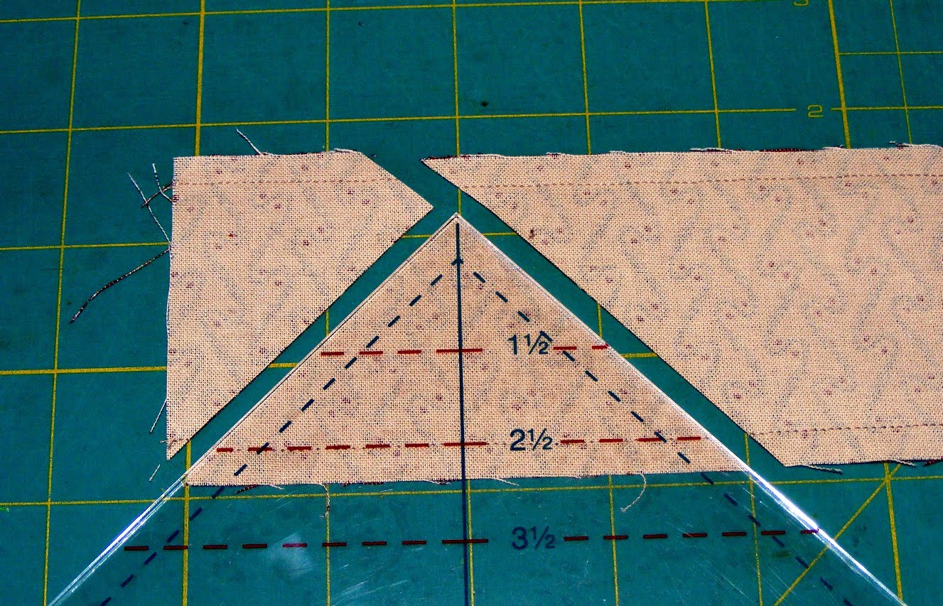 Quilting Adventures Half Square Triangles..... a tutorial....!