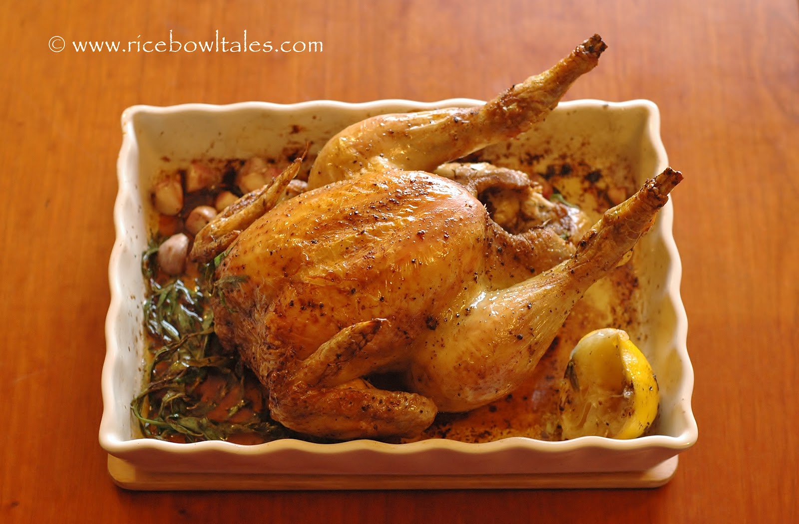 Rice Bowl Tales 烤雞和檸檬龍蒿葉汁 Roast Chicken with Lemon & Tarragon Sauce