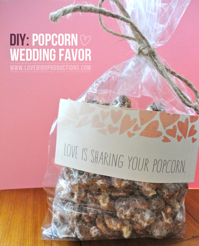 Katie Farrin DIY Popcorn Wedding Favor {Love is Sharing Your Popcorn}