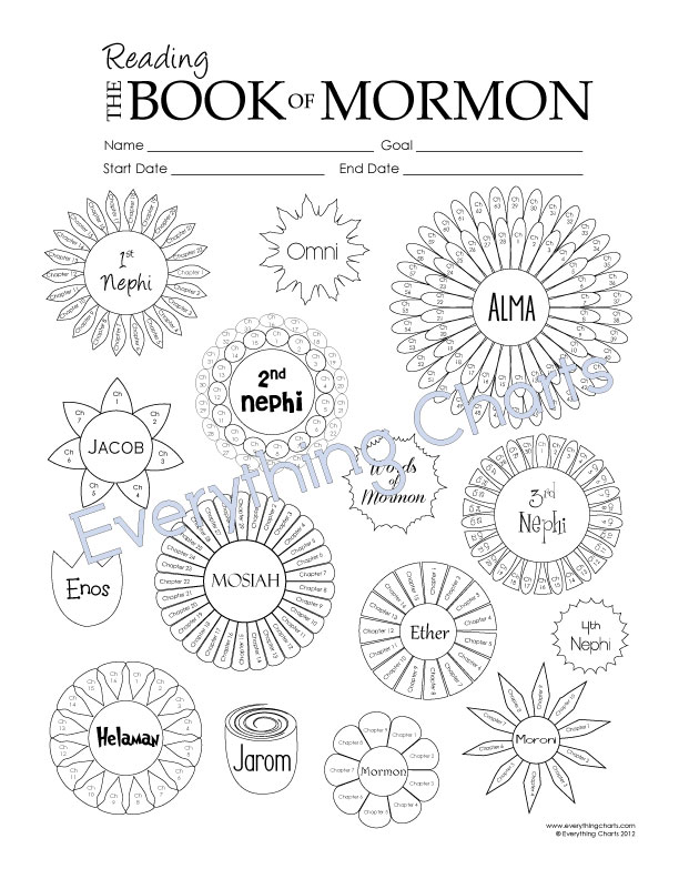 { Mormon Share } {Printable} Book Of Mormon Reading Chart From Michelle