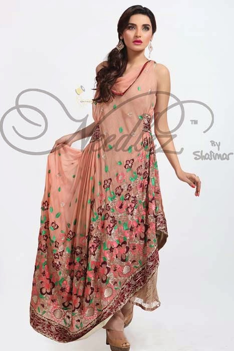 Stylish Party Wear Dress Collection 2014 For Women By Needlez by Shalimar