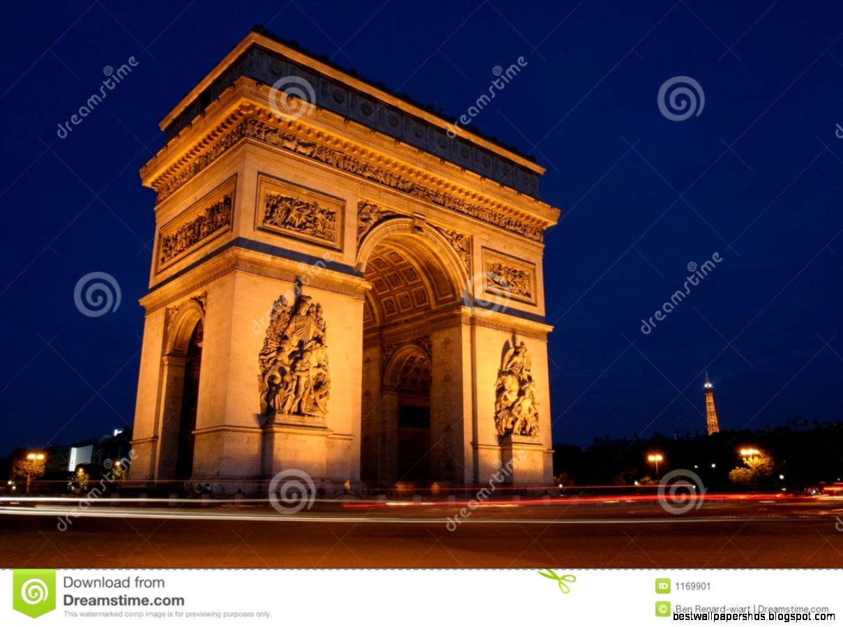 Paris Arc De Triomphe at Night Paris Arc De Triomphe at Night