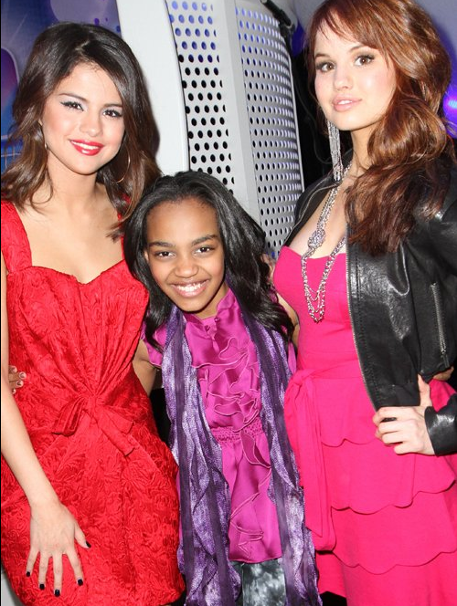 Selena Gomez Daily: Selena Gomez and Debby Ryan in Disney's Kids and Family Upfront.