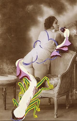 mulheres nuas vintage porn seres surreais sexo de Georges Hugnet - The Love Life of the Spumifers