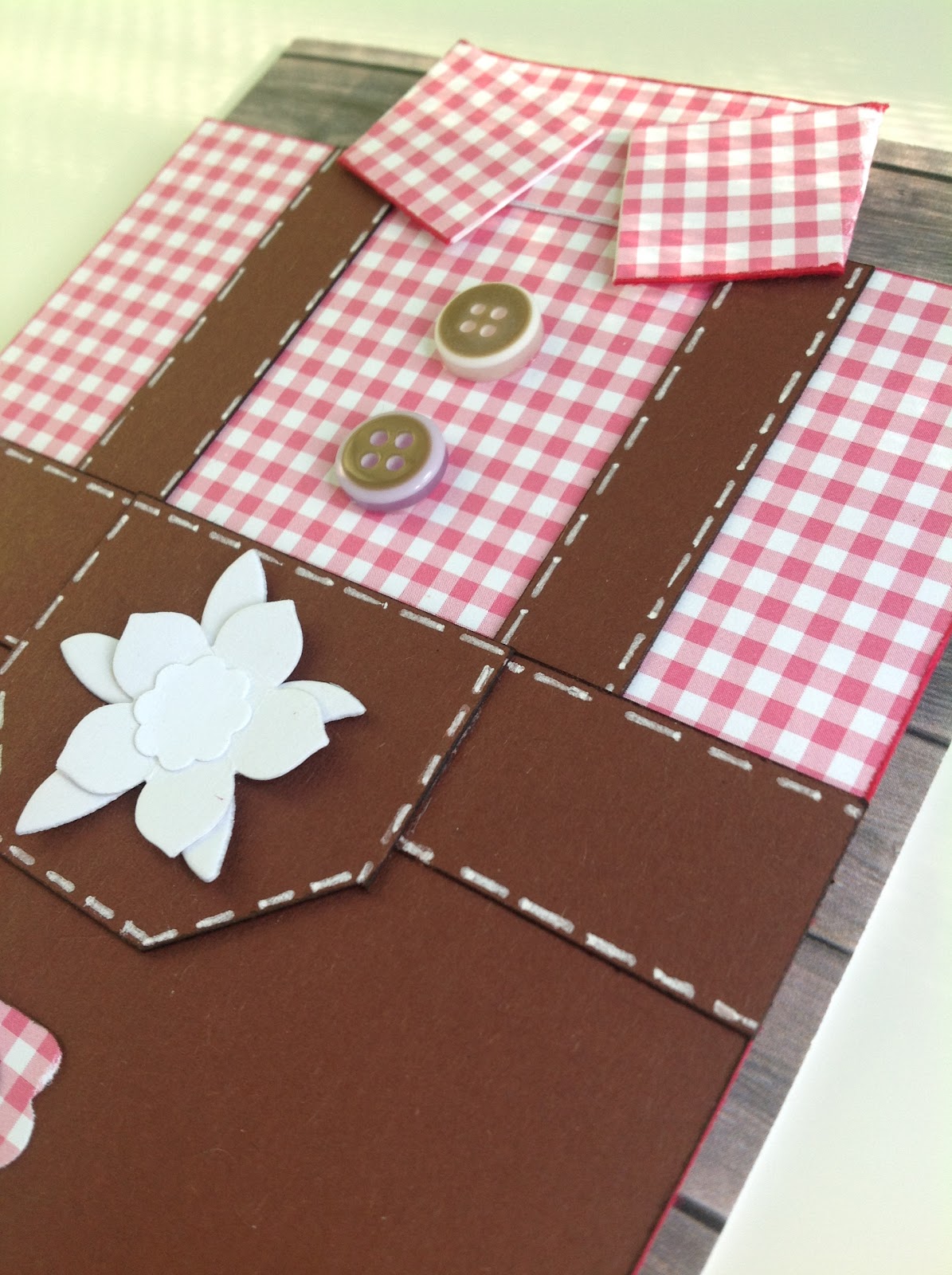 Stempelmädels Geburtstagskarte in der 'Lederhose'