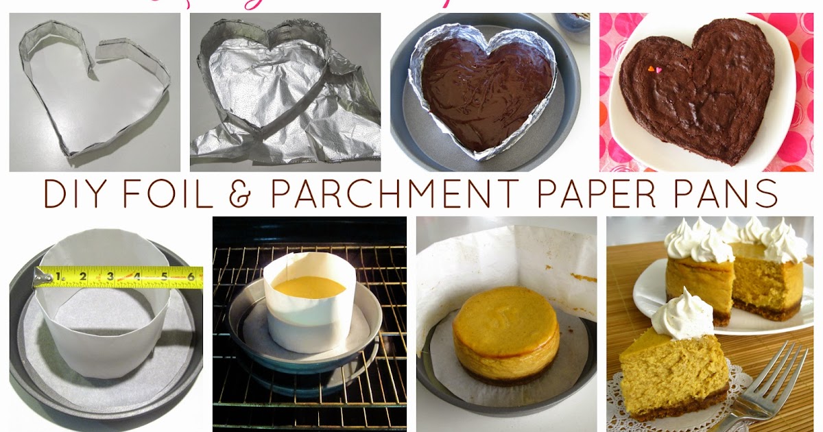 {VIDEO} DIY Disposable Baking Pans (heart shaped foil pans, parchment