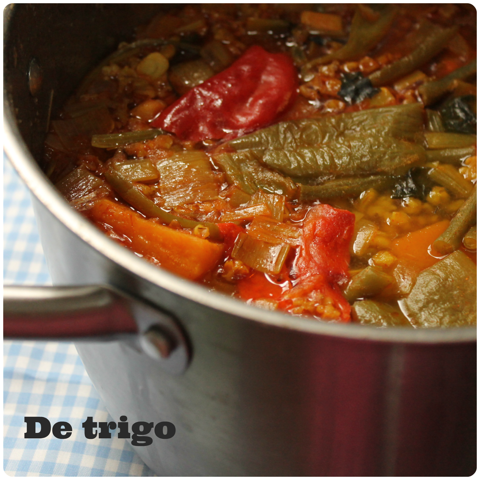 Guiso De Trigo Con Verduras {comida Murciana}
