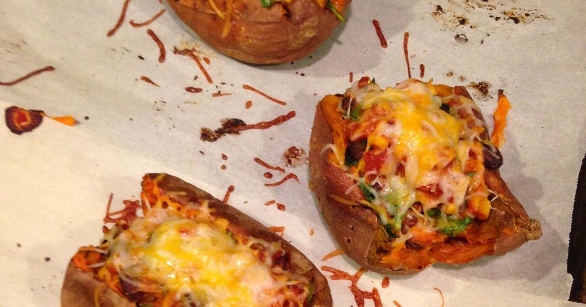 Meatless Monday Stuffed Sweet Potatoes