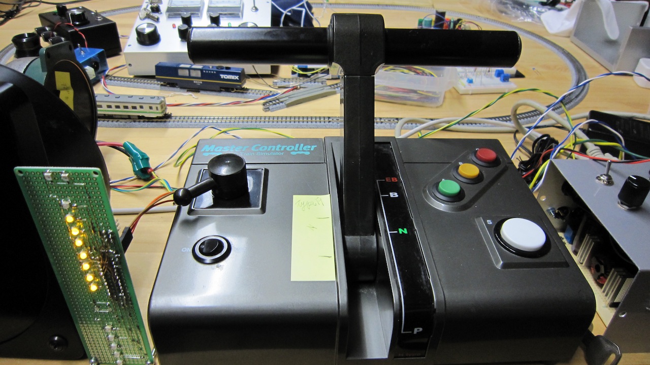 こだわり電車運転台 本格的運転台の製作に向けて 模型用atcの実装 ワンハンドルマスコン 速度計 ブレーキ圧力計 Atc現示装置 Etc
