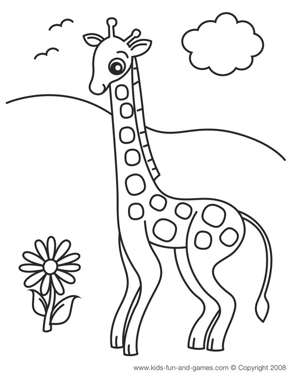 Coloring Pages for Kids: Giraffe Coloring Pages for Kids