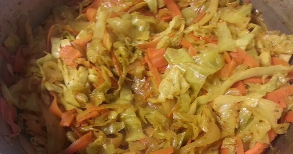 Shannon's Lightening the Load Jamaican Stewed Curry Cabbage