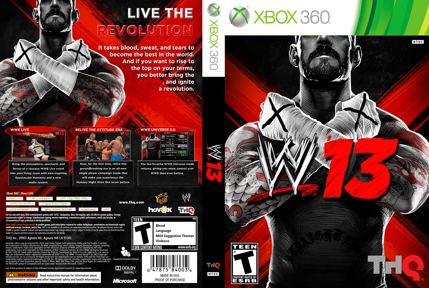 Baixar Games Gratuitos Download WWE 13 (XBOX 360) Torrent