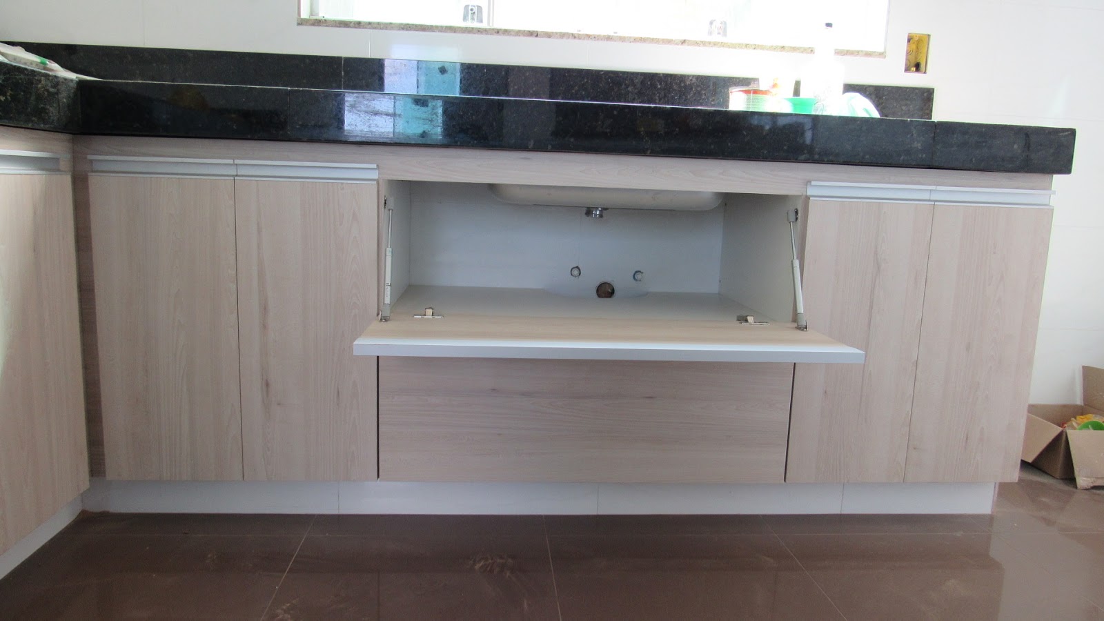 Marcenaria Adventus: cozinha inferior em mdf Tokai Nature