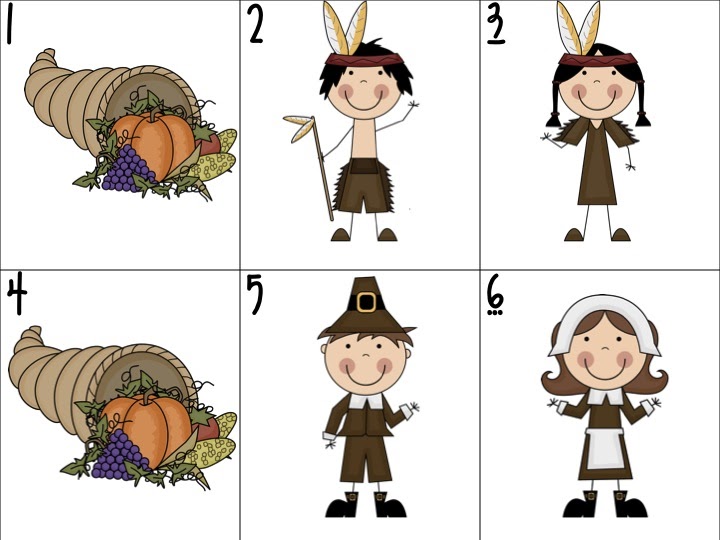 First Grade Fanatic! November Calendar Pieces