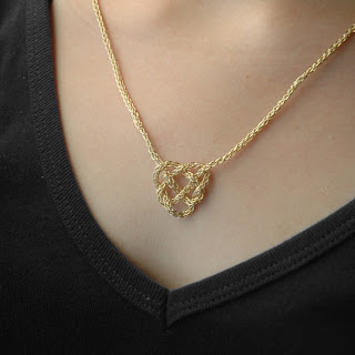 celtic heart knot necklace 
