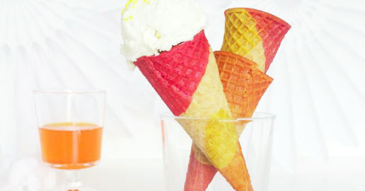 Sweet Tooth: DIY Color Block Ice Cream Cones