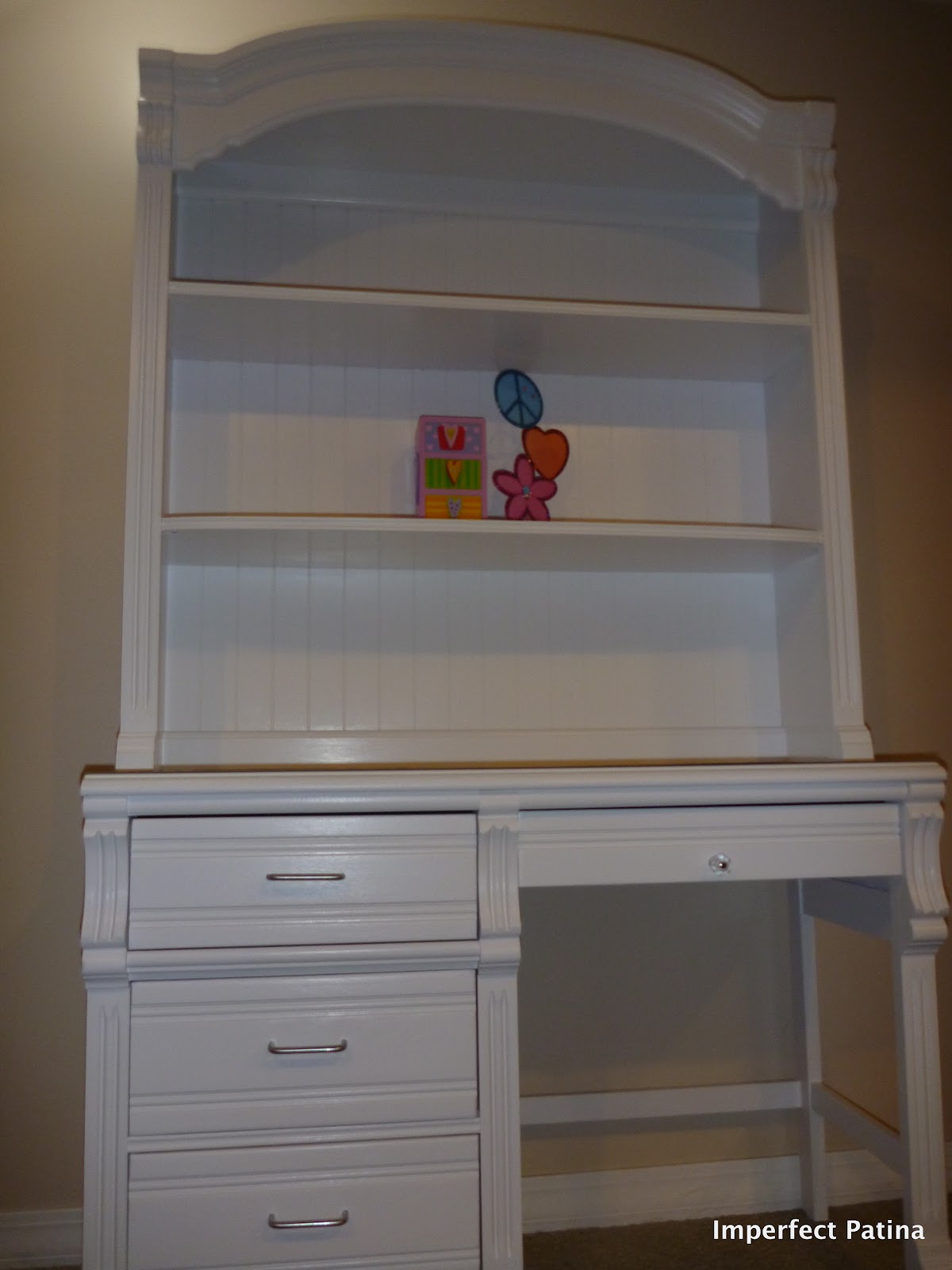 Imperfect Patina Craigslist Desk/Bookshelf