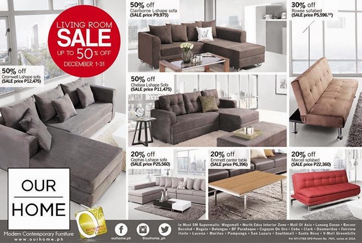 D I G G Davao Our Home Living Room Sale Till December 31 2014