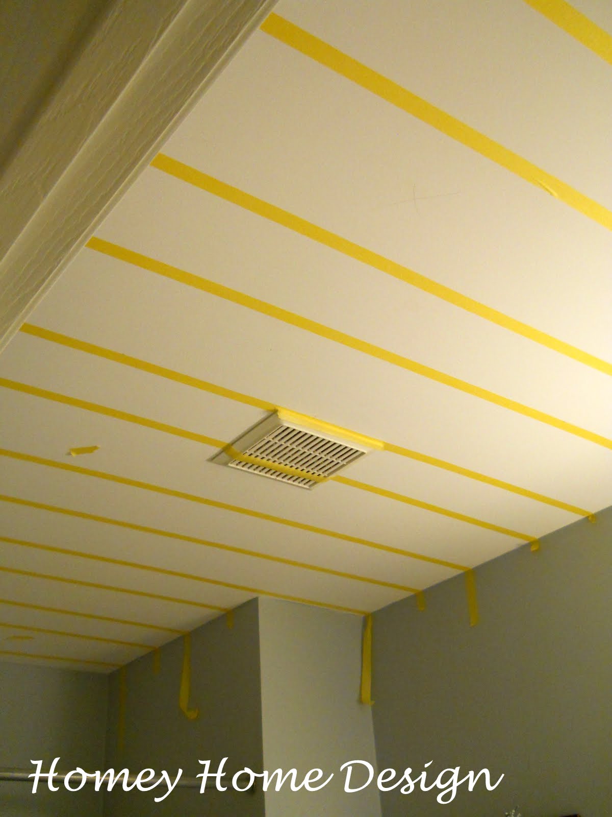 homey home design Striped Ceiling
