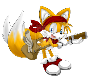 Tails "miles" powers the fox